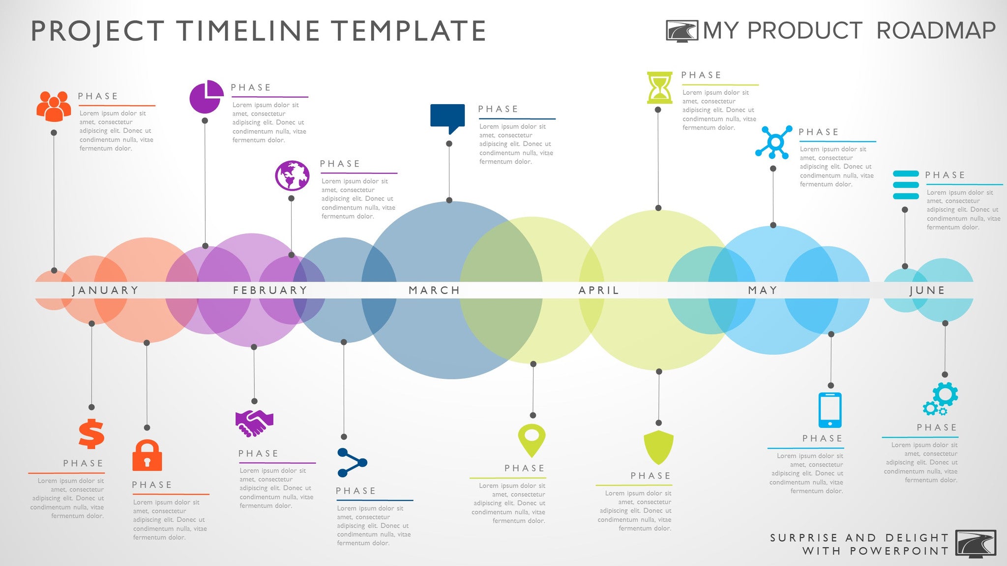 timeline presentation powerpoint template